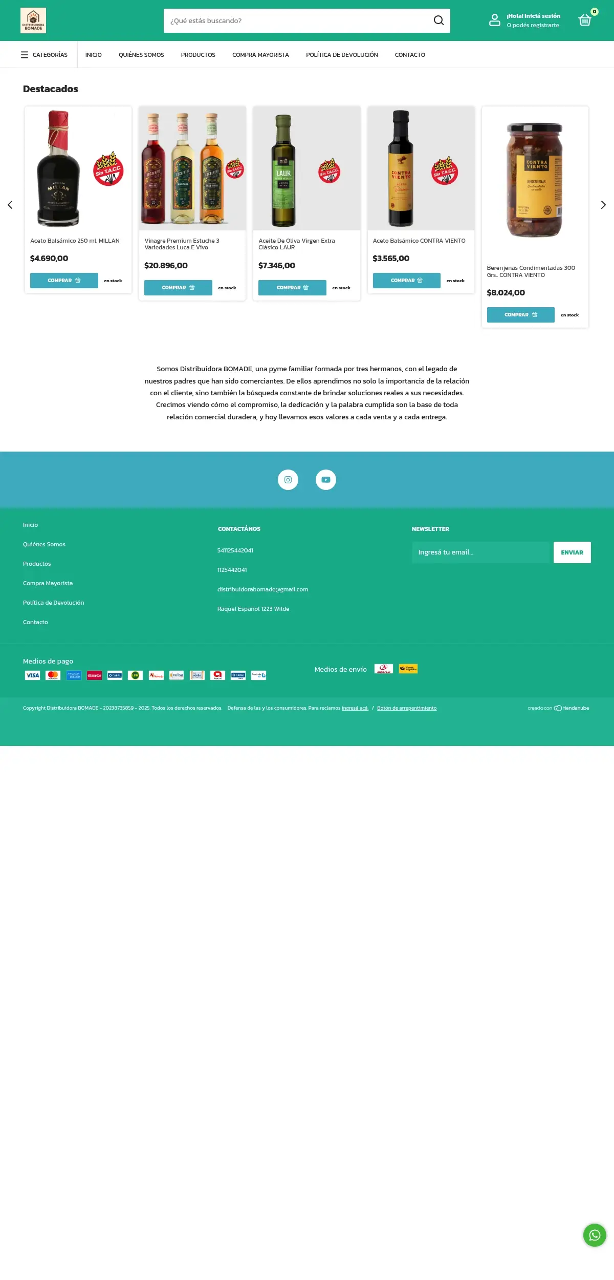 Vista previa de Distribuidora Bomade