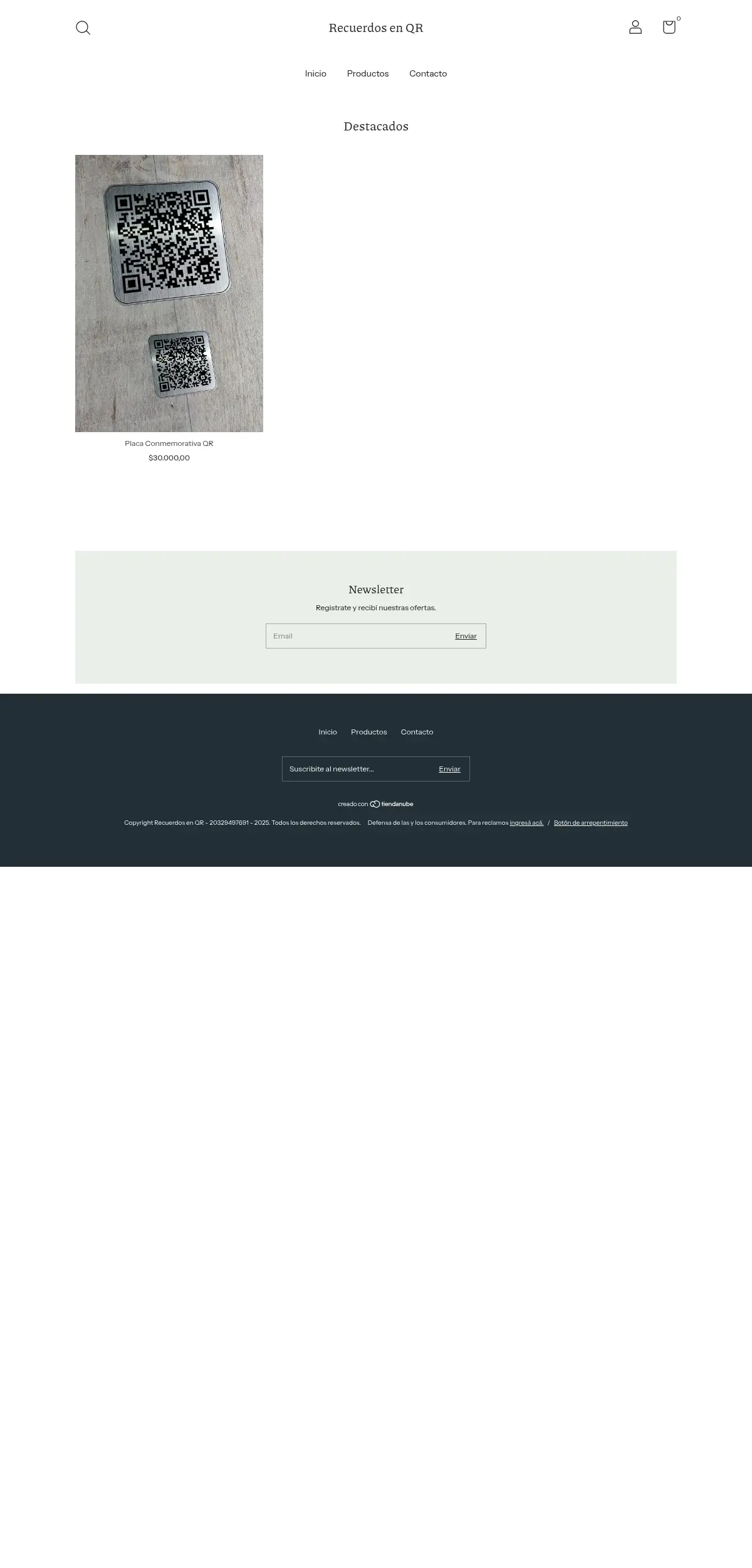 Vista previa de Recuerdos en QR